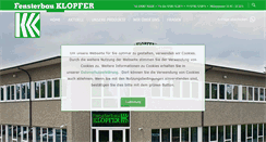 Desktop Screenshot of fensterbau-klopfer.de
